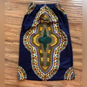 Vintage Ethnic print skirt midi maxi